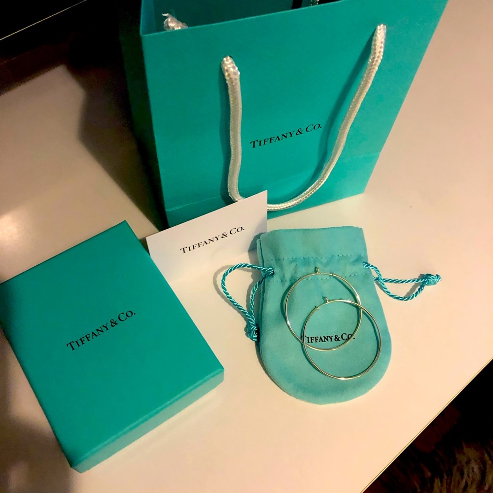 Tiffany and Co. Diamond Hoop earrings